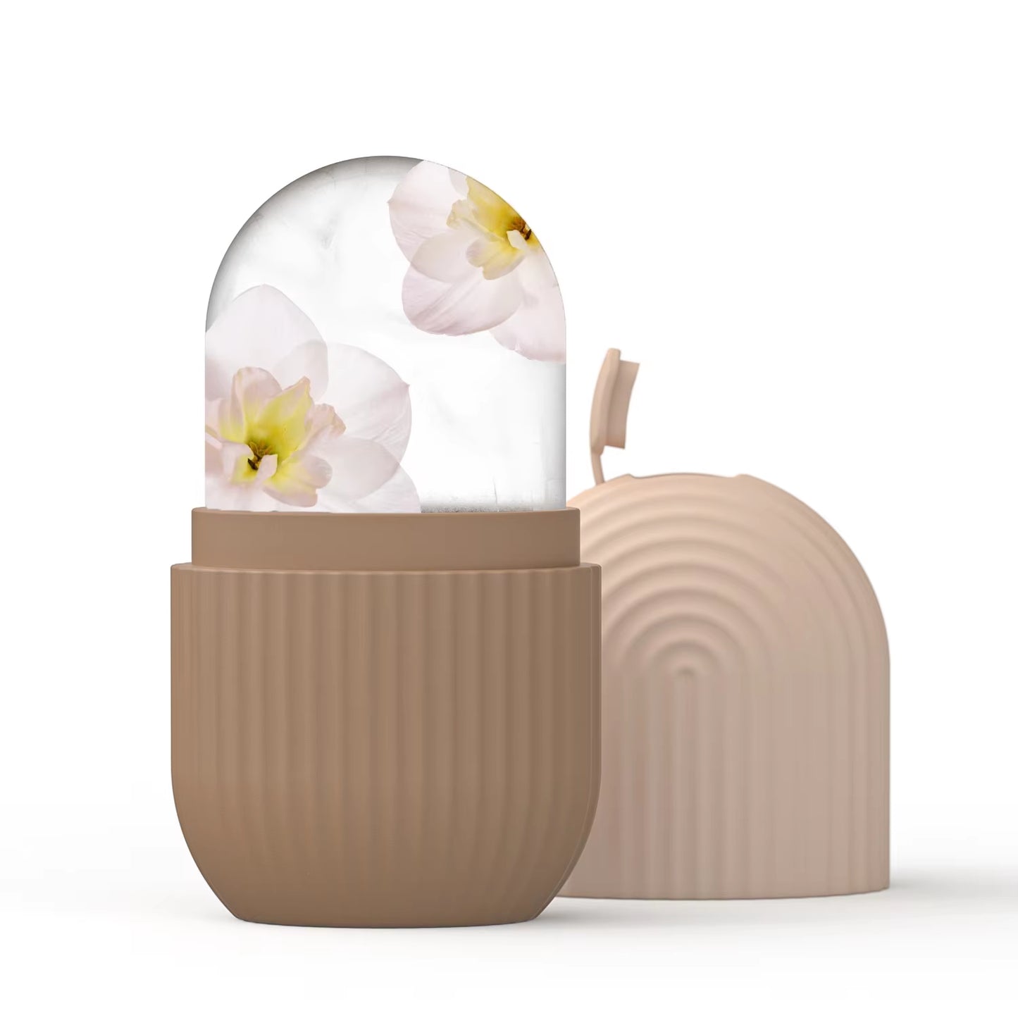 Silicone Ice Roller Massager for Face, Eyes - Natural Skin Care, Cooling and Eliminating Eye Bags, Reusable and Soothing