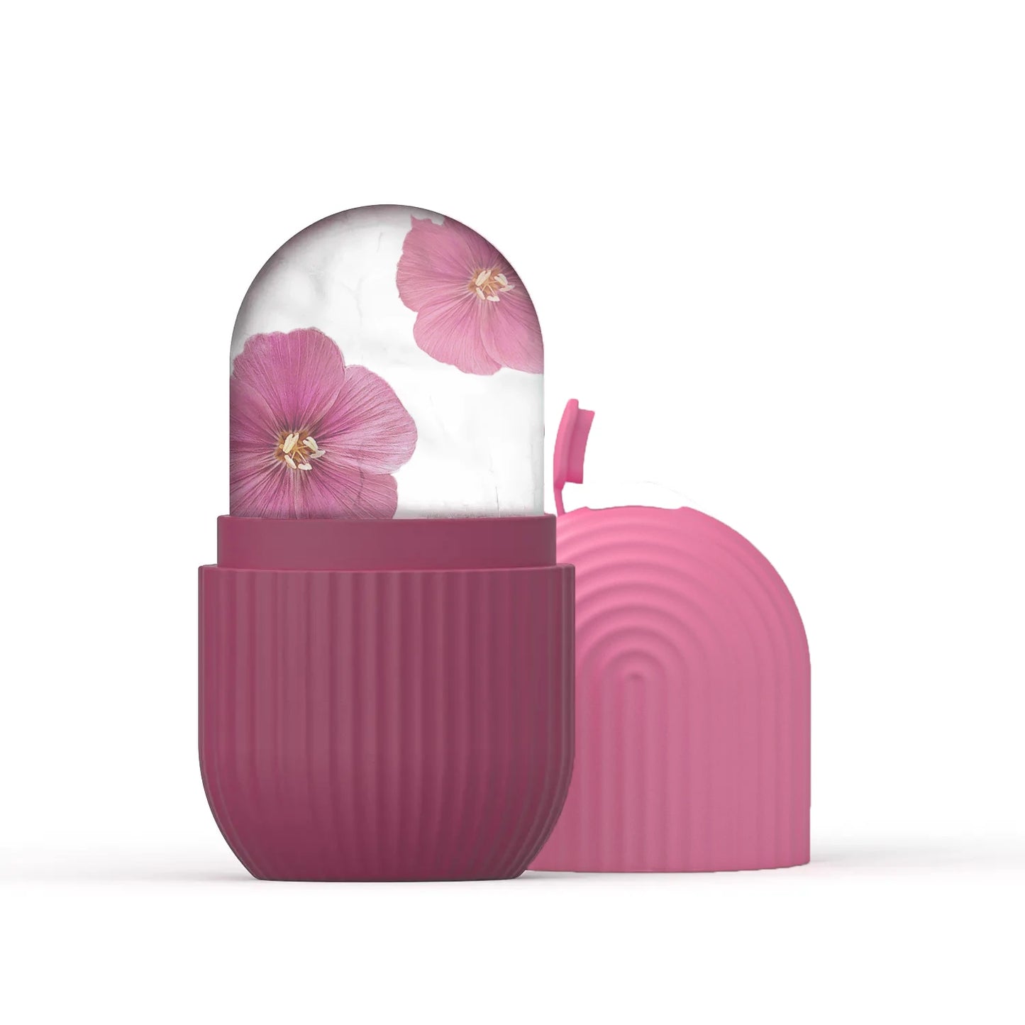 Silicone Ice Roller Massager for Face, Eyes - Natural Skin Care, Cooling and Eliminating Eye Bags, Reusable and Soothing